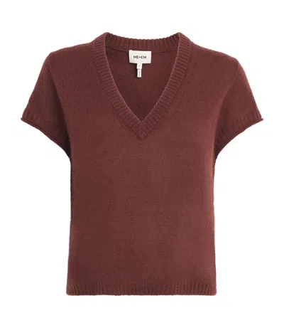 Me+em Merino-cashmere-silk Baby T-shirt In Animal Print