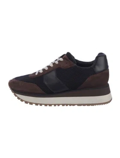 Pre-owned Me+em Mesh Colorblock Pattern Athletic Sneakers In Blue