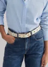 Me+em Metal Eyelet Hips-to-waist Belt In Cream