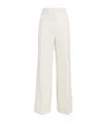 Me+em Metallic Pinstripe Tailored Trousers In White