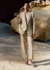 Me+em Metallic Slim Crop Pant In Metallic