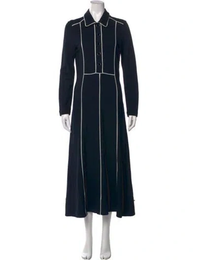 Pre-owned Me+em Midi Length Dress In Blue