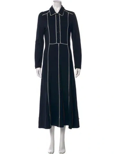 Pre-owned Me+em Midi Length Dress In Blue