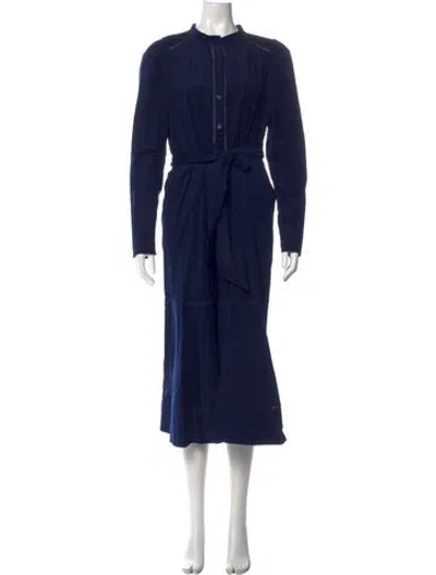 Pre-owned Me+em Midi Length Dress In Blue