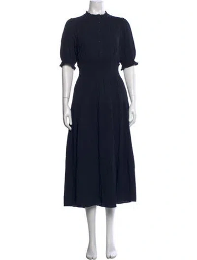 Pre-owned Me+em Midi Length Dress In Blue