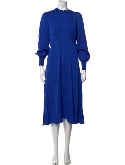 Pre-owned Me+em Midi Length Dress In Blue