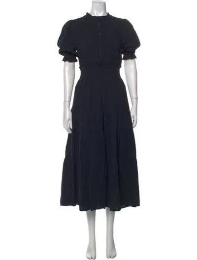 Pre-owned Me+em Midi Length Dress In Blue