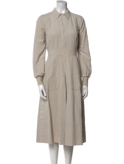 Pre-owned Me+em Midi Length Dress In Neutral