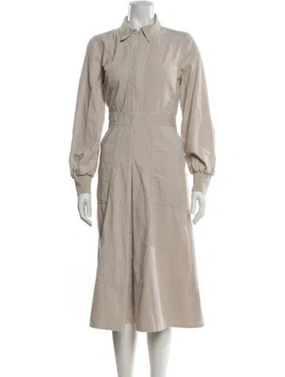 Pre-owned Me+em Midi Length Dress In Neutral