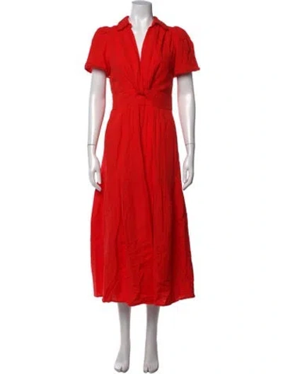 Pre-owned Me+em Midi Length Dress In Red