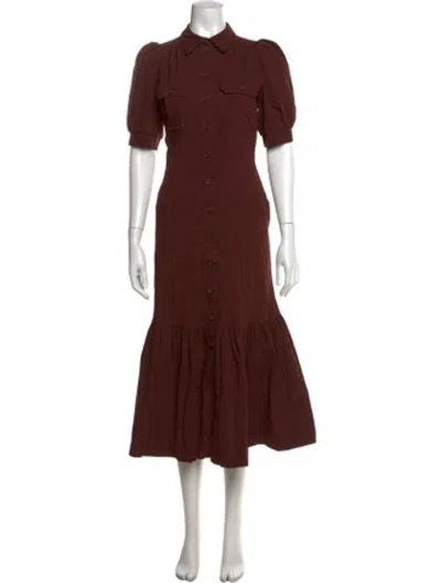 Pre-owned Me+em Midi Length Dress W/ Tags In Brown