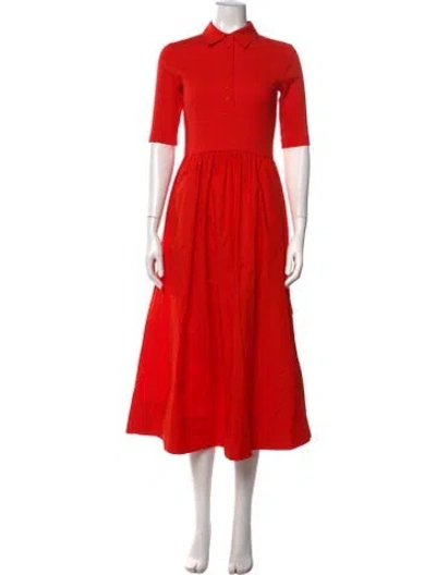 Pre-owned Me+em Midi Length Dress W/ Tags In Orange