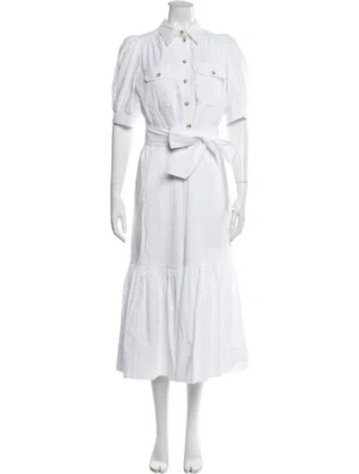 Pre-owned Me+em Midi Length Dress W/ Tags In White