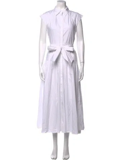 Pre-owned Me+em Midi Length Dress W/ Tags In White