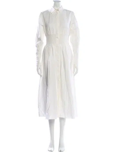 Pre-owned Me+em Midi Length Dress In White