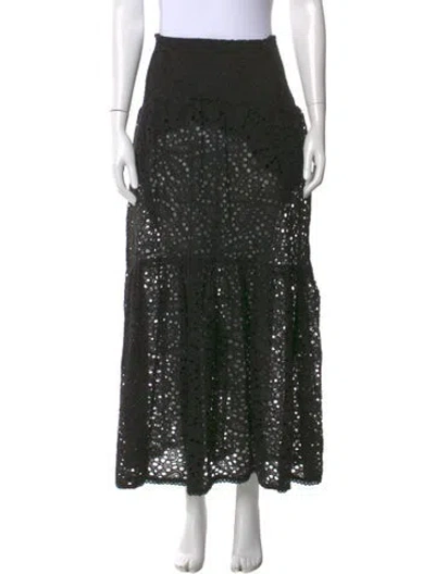 Pre-owned Me+em Midi Length Skirt In Black