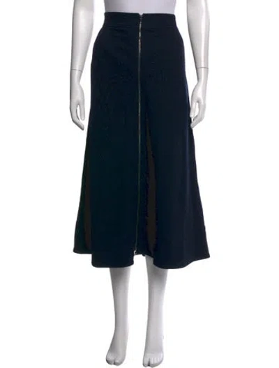 Pre-owned Me+em Midi Length Skirt In Black