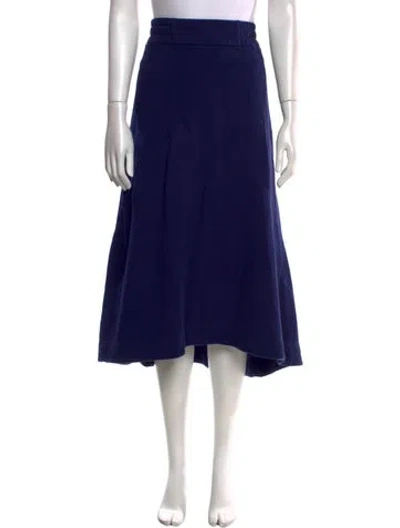 Pre-owned Me+em Midi Length Skirt In Blue