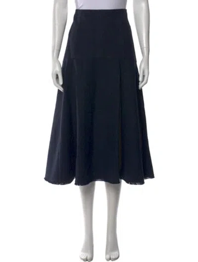 Pre-owned Me+em Midi Length Skirt In Blue