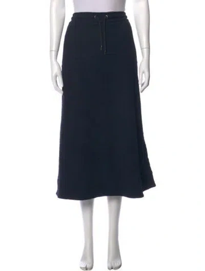 Pre-owned Me+em Midi Length Skirt In Blue