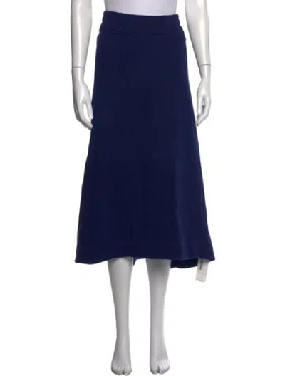 Pre-owned Me+em Midi Length Skirt In Blue