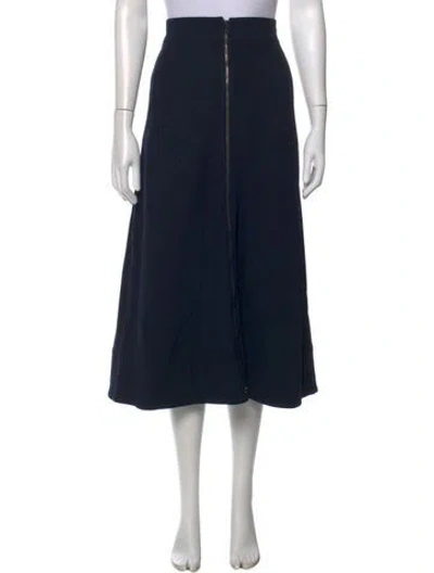 Pre-owned Me+em Midi Length Skirt In Blue