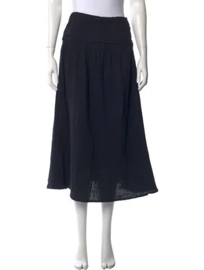 Pre-owned Me+em Midi Length Skirt In Blue