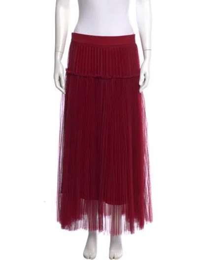 Pre-owned Me+em Midi Length Skirt In Red