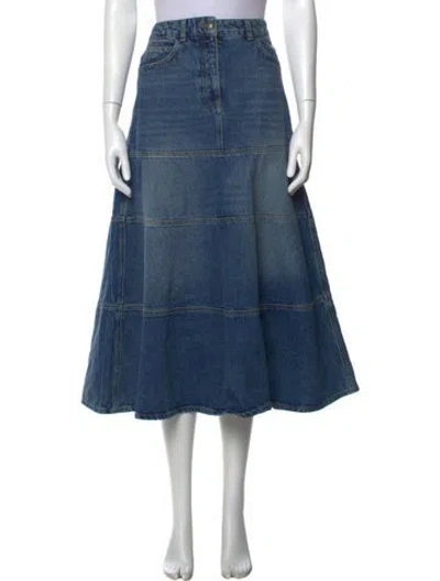 Pre-owned Me+em Midi Length Skirt W/ Tags In Blue