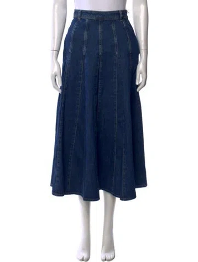 Pre-owned Me+em Midi Length Skirt W/ Tags In Blue