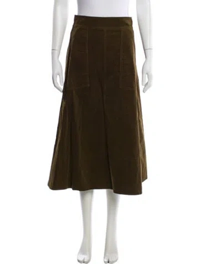 Pre-owned Me+em Midi Length Skirt W/ Tags In Brown