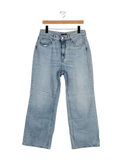 Pre-owned Me+em Mid-rise Straight Leg Jeans In Blue