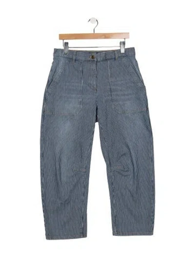 Pre-owned Me+em Mid-rise Straight Leg Jeans In Blue