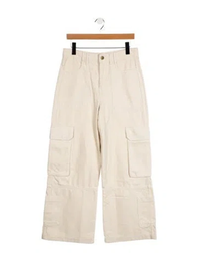 Pre-owned Me+em Mid-rise Straight Leg Jeans In Neutral