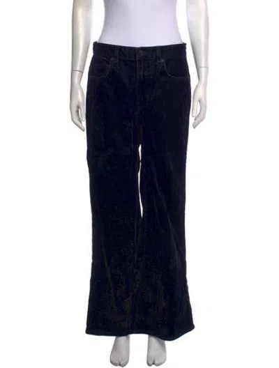 Pre-owned Me+em Mid-rise Wide Leg Jeans In Black/blue