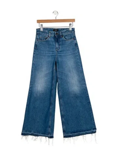 Pre-owned Me+em Mid-rise Wide Leg Jeans In Blue
