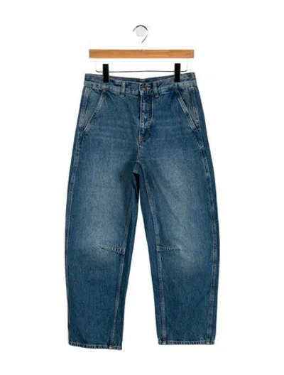 Pre-owned Me+em Mid-rise Wide Leg Jeans In Blue