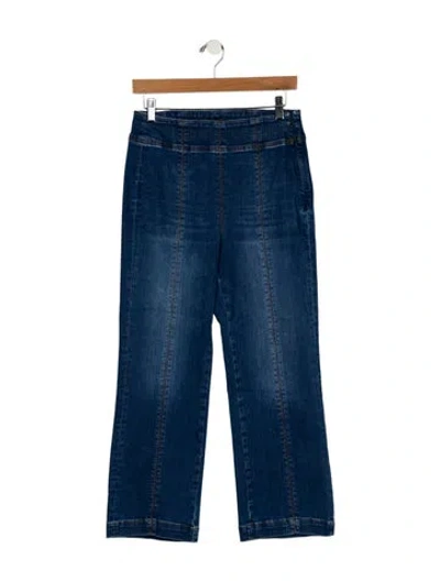 Pre-owned Me+em Mid-rise Wide Leg Jeans In Blue