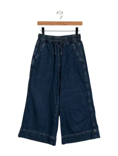 Pre-owned Me+em Mid-rise Wide Leg Jeans In Blue