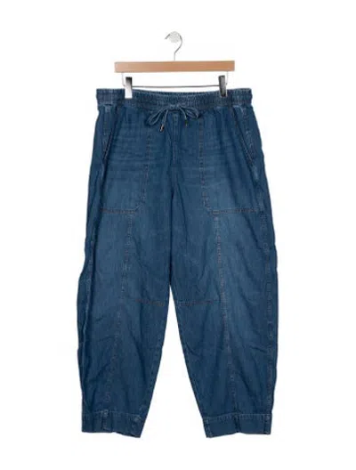 Pre-owned Me+em Mid-rise Wide Leg Jeans In Blue