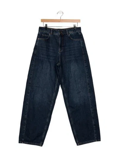 Pre-owned Me+em Mid-rise Wide Leg Jeans W/ Tags In Blue