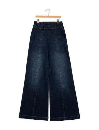 Pre-owned Me+em Mid-rise Wide Leg Jeans W/ Tags In Blue