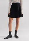 Me+em Milano Knit Skater Mini Skirt In Black