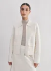 Me+em Milano Knit Zip-through Jacket In Cream