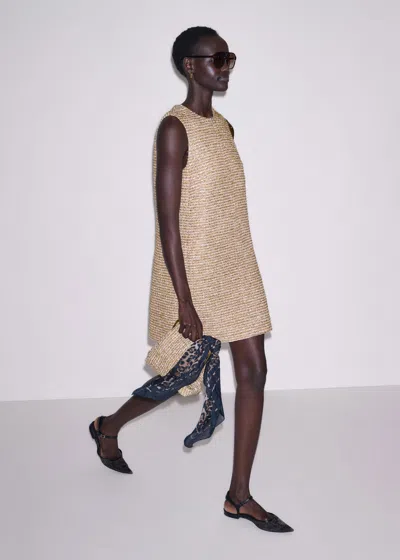 Me+em Mini A-line Dress Gold Multi