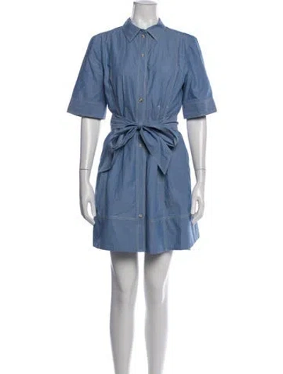 Pre-owned Me+em Mini Dress In Blue