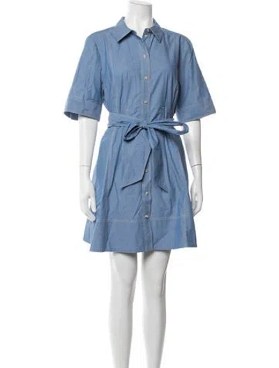 Pre-owned Me+em Mini Dress In Blue