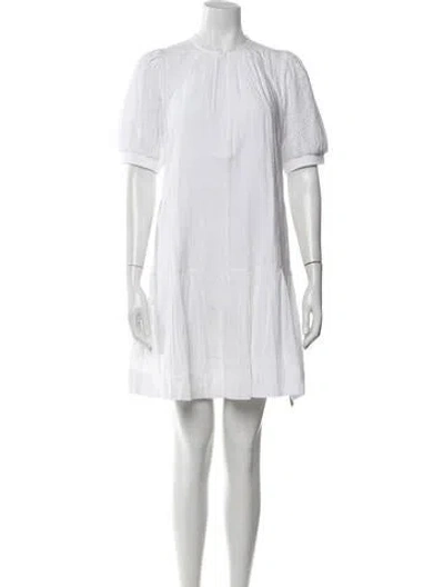 Pre-owned Me+em Mini Dress In White