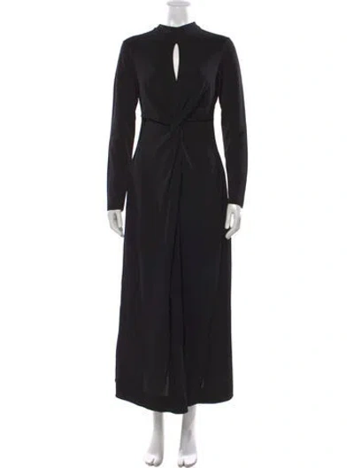 Pre-owned Me+em Mock Neck Long Dress W/ Tags In Black