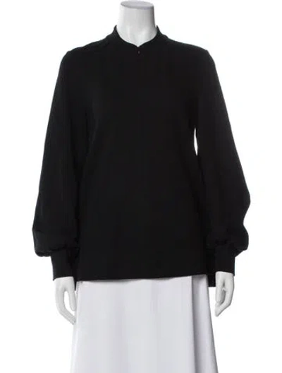 Pre-owned Me+em Mock Neck Long Sleeve Sweatshirt In Black